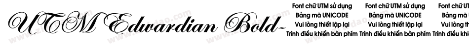 UTM Edwardian Bold字体转换